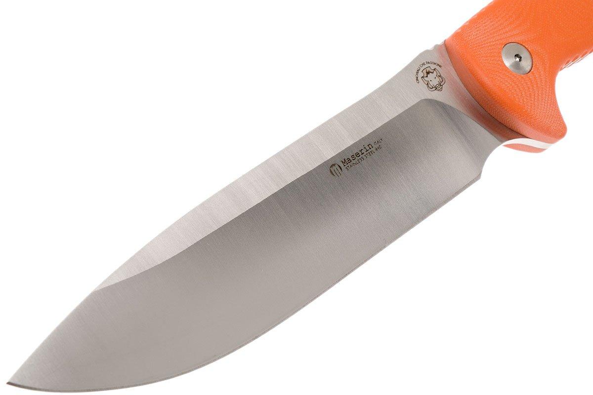 Cuchillo de caza 978 Maserin mango G10 naranja - Ganivetería Roca