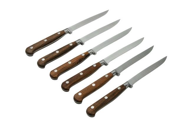 Coltelleria Saladini - Steak Knife - Set of 6 - Olive Wood