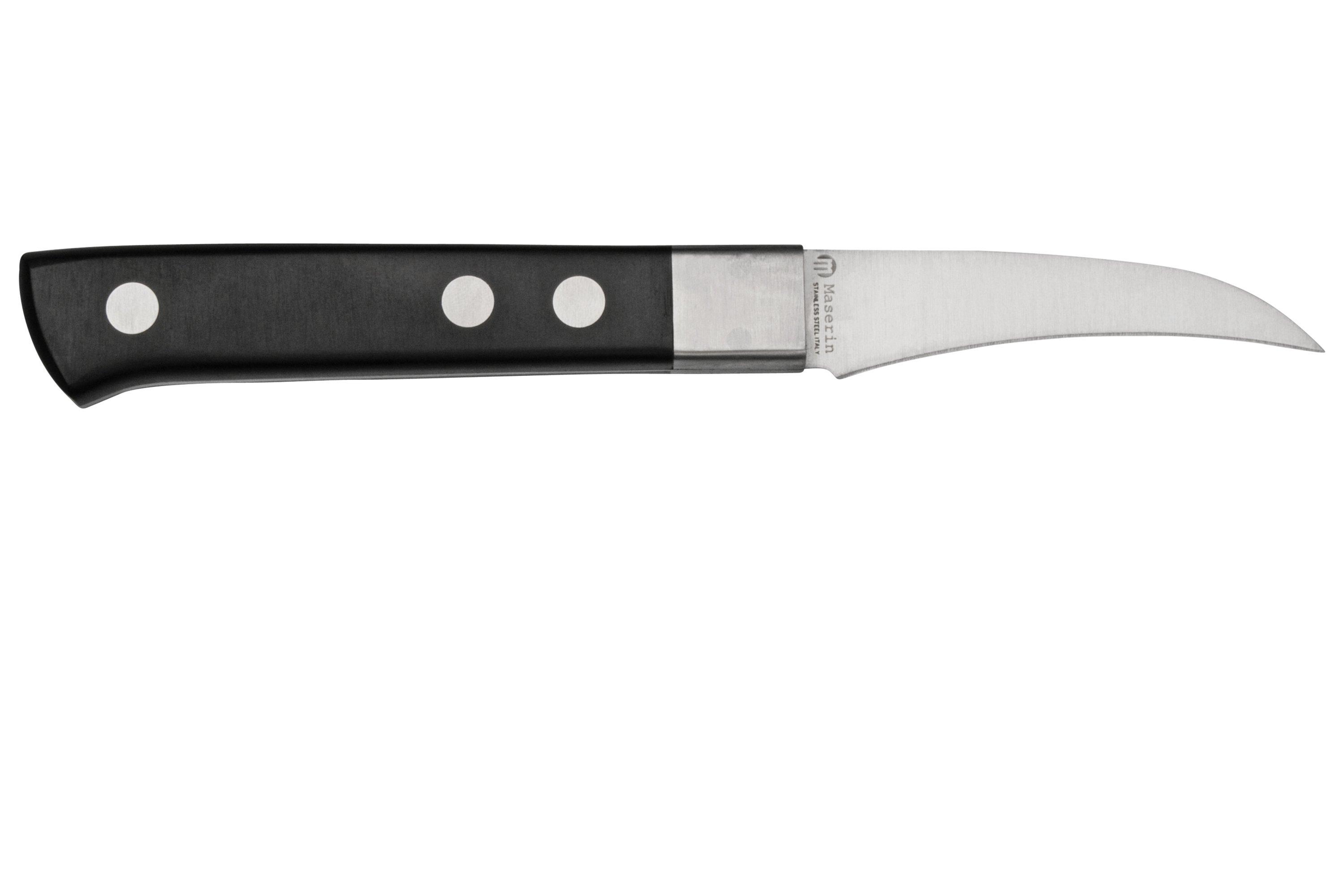 Maserin TEGI 2500-07PN turning knife black, 7cm | Advantageously ...