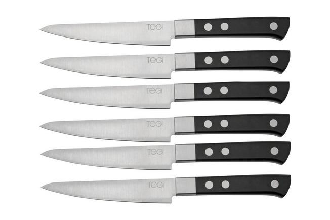 Juego Set De Cuchillos Elegante Para Cocina Chef 6 Piezas Color Negro