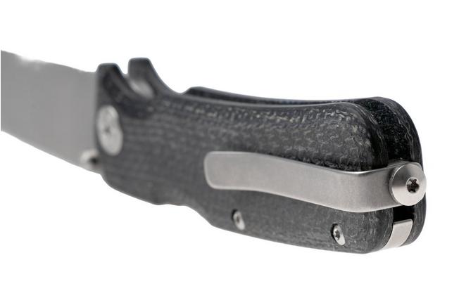 Afbeelding voor Maserin Pulse 631/MCN Stonewashed CPM MagnaCut, Black micarta zakmes, Igor Bortolussi design