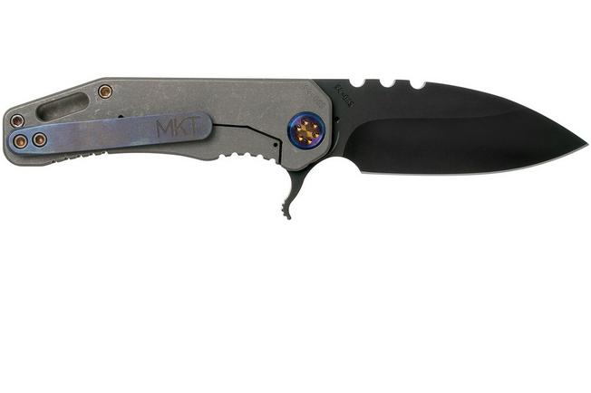 Image for Medford 187F Flipper Tumbled Ti, PVD Black D2, pocket knife