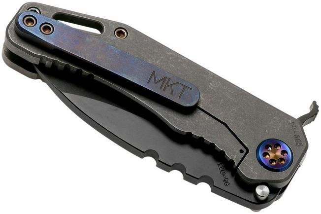 Image for Medford 187F Flipper Tumbled Ti, PVD Black D2, pocket knife