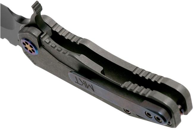 Image for Medford 187F Flipper Tumbled Ti, PVD Black D2, pocket knife