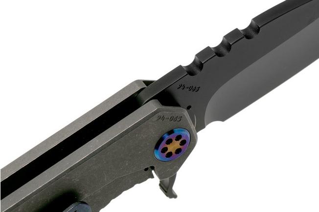 Image for Medford 187F Flipper Tumbled Ti, PVD Black D2, pocket knife