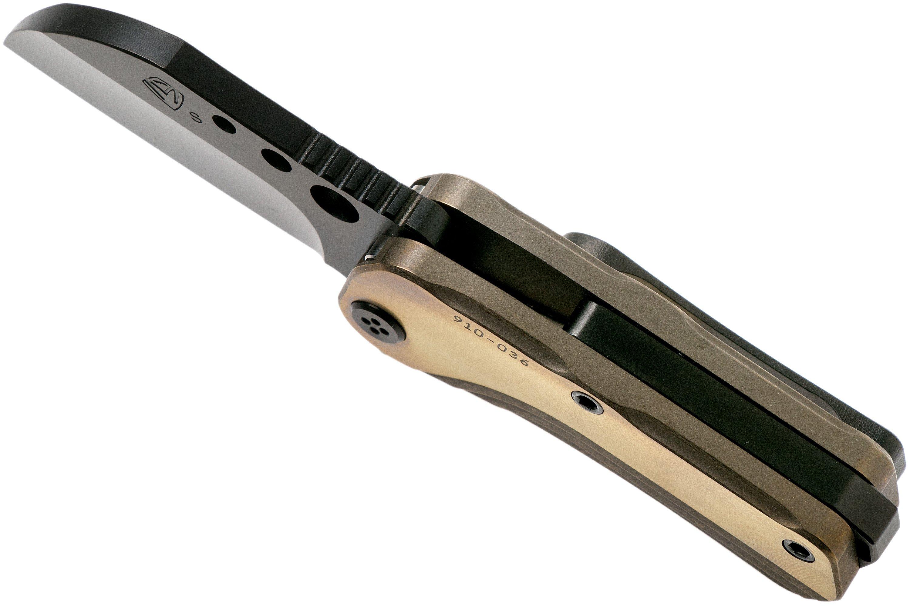 Medford Chunky Monkey S35VN PVD, Bronze Faced Handle pocket knife