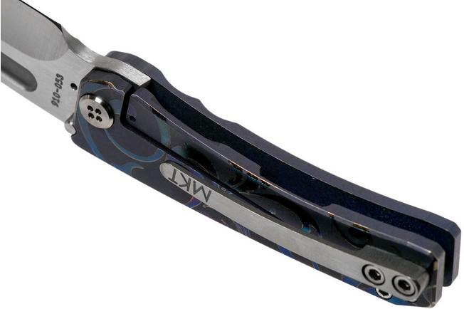 Image for Medford Dress Marauder S35VN, Predator Blue/Violet Acanthus Leaves Titanium, pocket knife