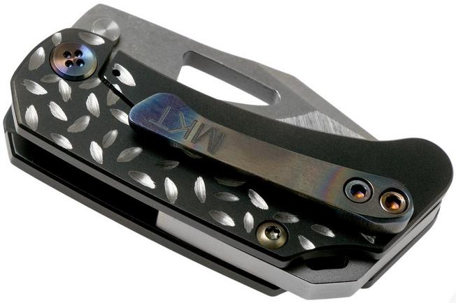 Image for Medford Eris, PVD D2, PVD Handles with Silver Falling Leaves pocket knife, Greg Medford design
