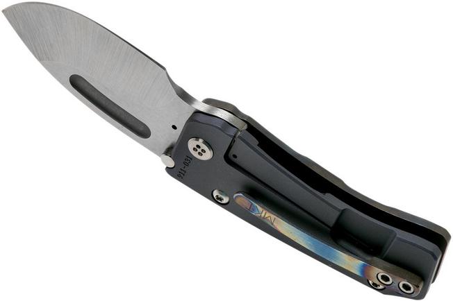 Image for Medford Der Hund S35VN, Faced/Flamed Blue Ti, pocket knife, Greg Medford design