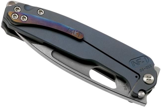 Image for Medford Infraction, Tumbled S35VN, Faced Flamed Handle, pocket knife, Greg Medford design