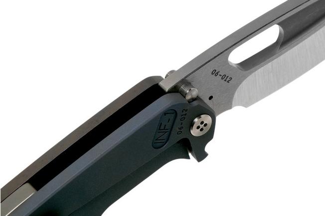 Image for Medford Infraction, Tumbled S35VN, Faced Flamed Handle, pocket knife, Greg Medford design