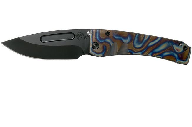 Image for Medford Midi Marauder Faced Bronze Flamed Handle, PVD S35VN Satin pocket knife