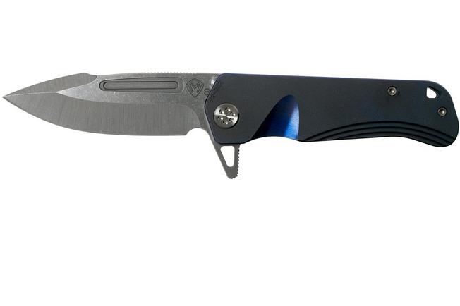 Image for Medford Proxima S35VN Blue handles, Brushed perimeters, pocket knife