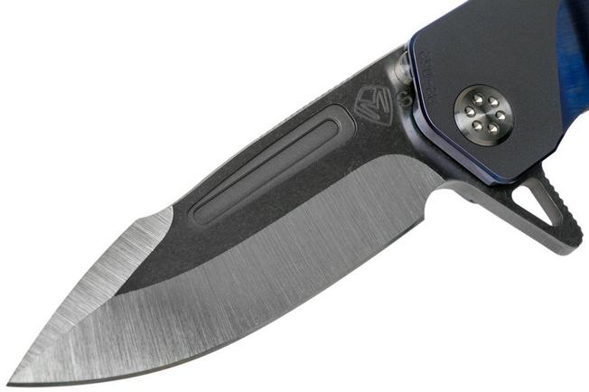 Image for Medford Proxima S35VN Blue handles, Brushed perimeters, pocket knife