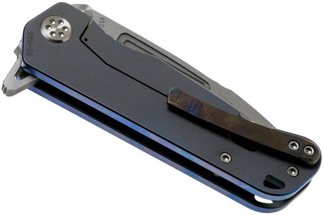 Image for Medford Proxima S35VN Blue handles, Brushed perimeters, pocket knife