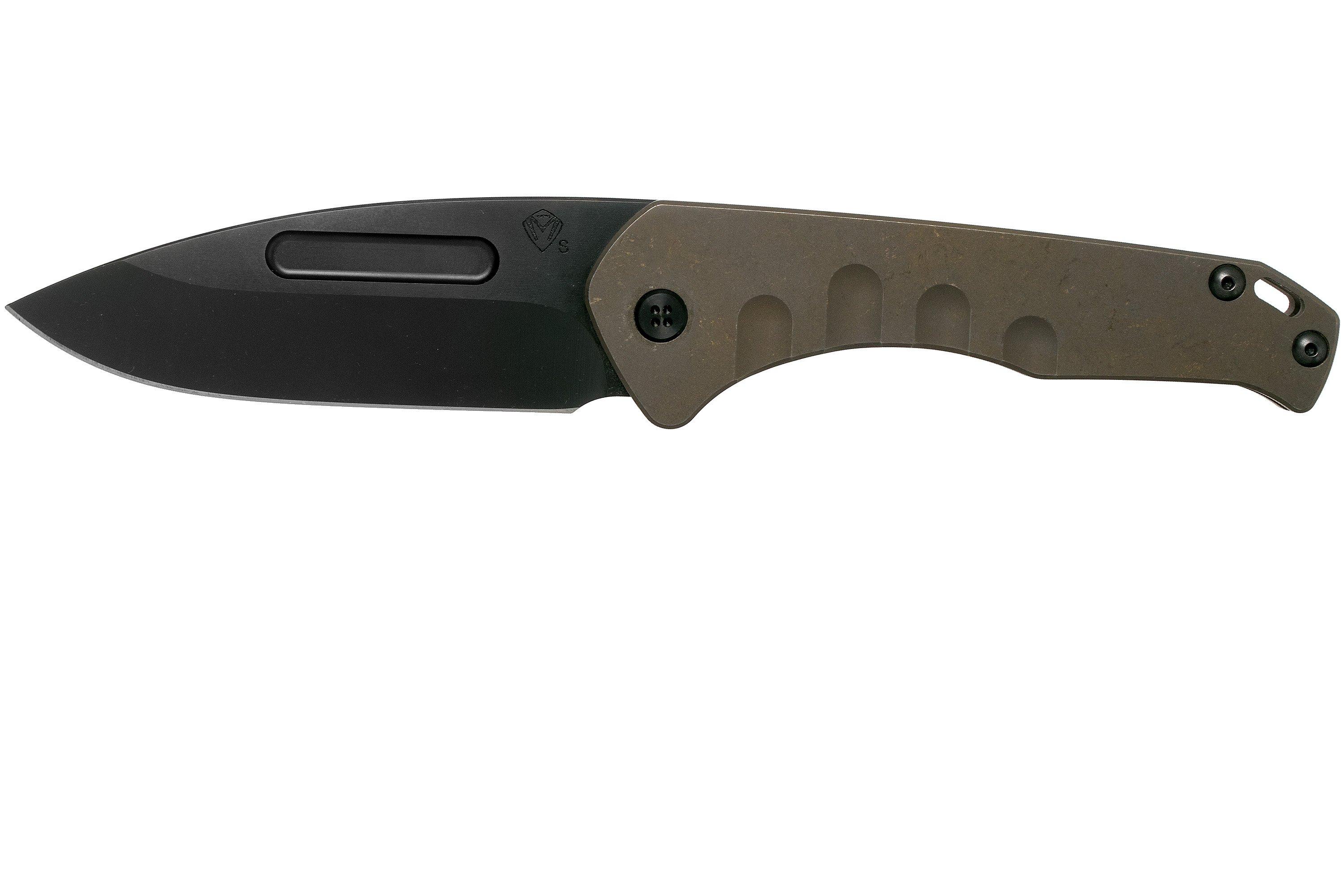Medford Praetorian Slim, S35VN PVD, Drop Point, Bronze Handles pocket