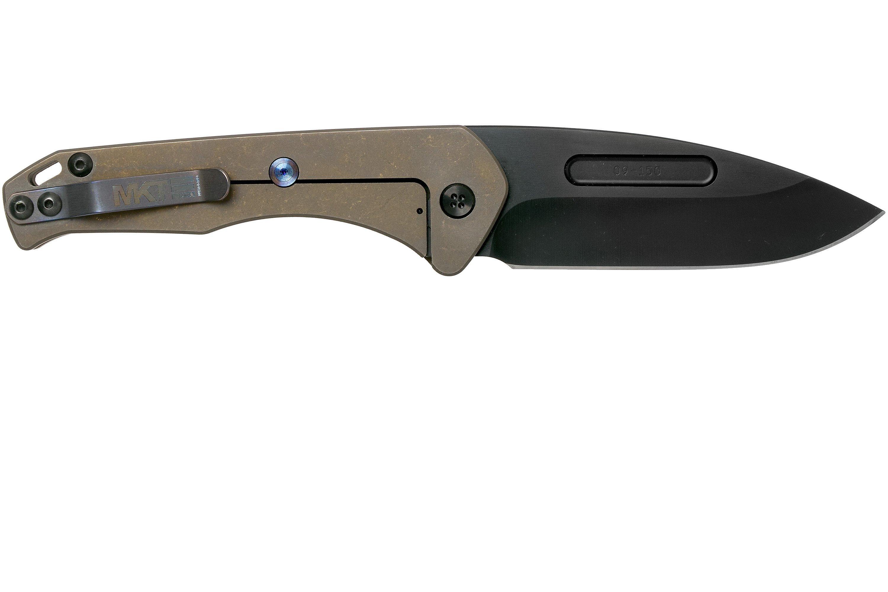 Medford Praetorian Slim, S35VN PVD, Drop Point, Bronze Handles pocket