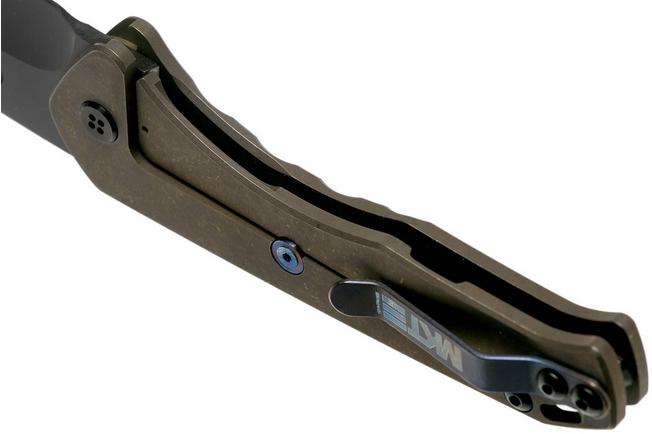Image for Medford Praetorian Slim, S35VN PVD, Drop Point, Bronze Handles pocket knife