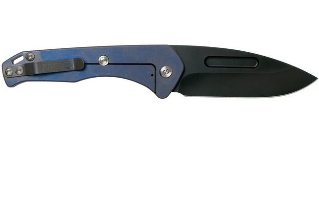 Imagen para Medford Praetorian Slim, S35VN PVD, Drop Point, Faced & Flamed Blue Handles navaja