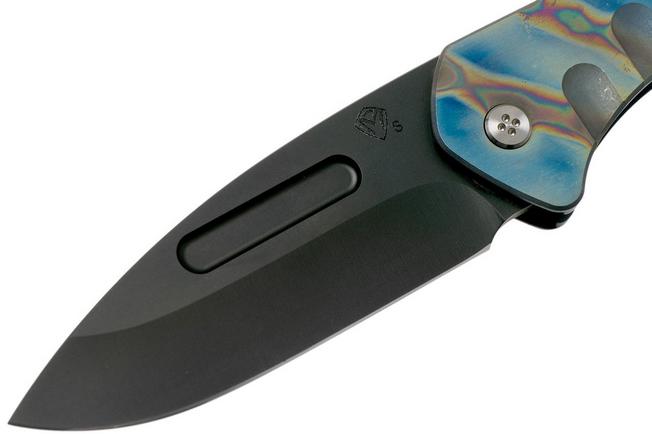Imagen para Medford Praetorian Slim, S35VN PVD, Drop Point, Faced & Flamed Blue Handles navaja