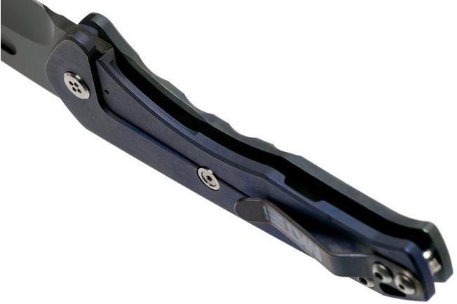 Imagen para Medford Praetorian Slim, S35VN PVD, Drop Point, Faced & Flamed Blue Handles navaja