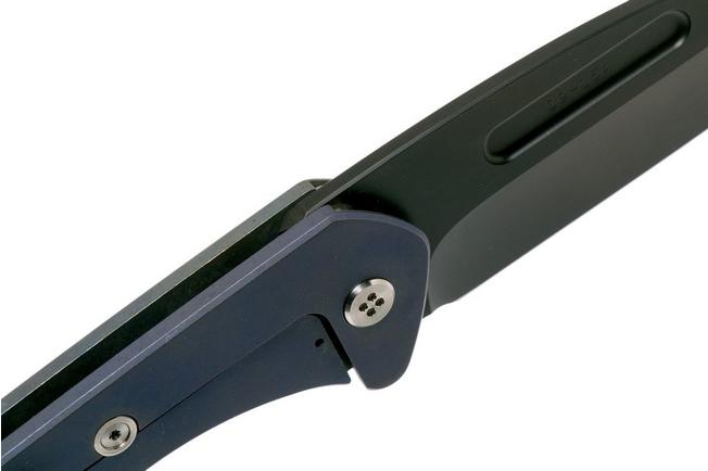 Imagen para Medford Praetorian Slim, S35VN PVD, Drop Point, Faced & Flamed Blue Handles navaja