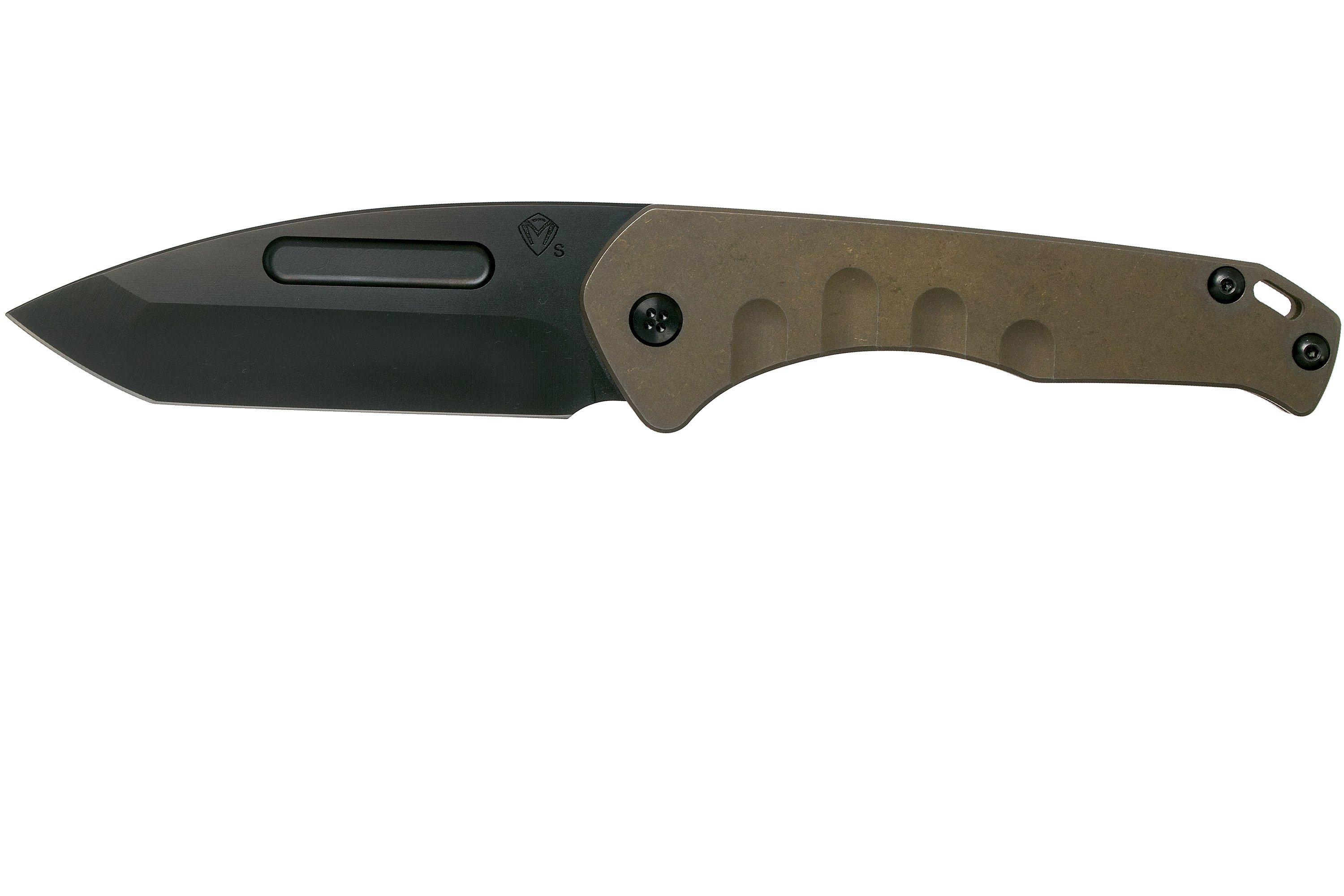 Medford Praetorian Slim, S35VN PVD, Tanto, Bronze Handles Taschenmesser ...