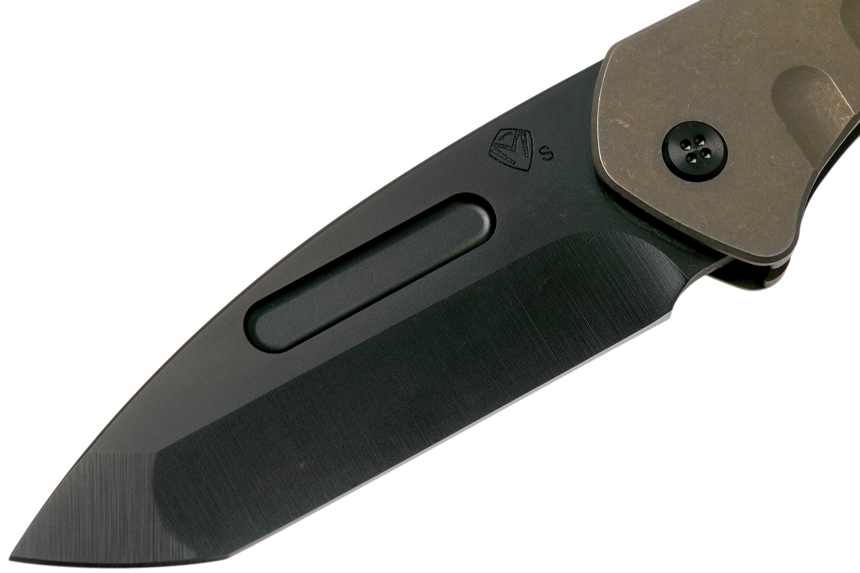 Medford Praetorian Slim, S35VN PVD, Tanto, Bronze Handles pocket knife