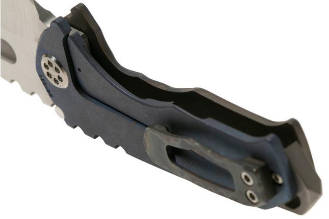 Imagen para Medford Praetorian T S35VN, Tumbled Droppoint, Tumbled Flamed Handle, Silver Hardware navaja