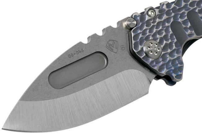 Image for Medford Praetorian T, S35VN Tumbled, Dark Blue & Silver Water Ripples Handles pocket knife