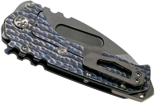 Image for Medford Praetorian T, S35VN Tumbled, Dark Blue & Silver Water Ripples Handles pocket knife