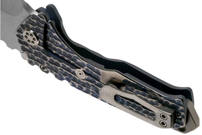 Image for Medford Praetorian T, S35VN Tumbled, Dark Blue & Silver Water Ripples Handles pocket knife