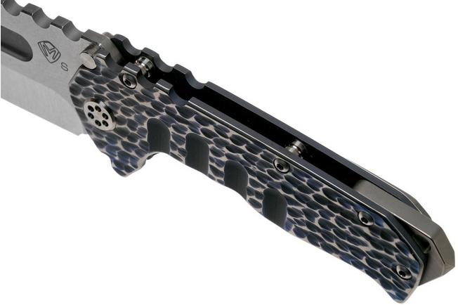 Image for Medford Praetorian T, S35VN Tumbled, Dark Blue & Silver Water Ripples Handles pocket knife