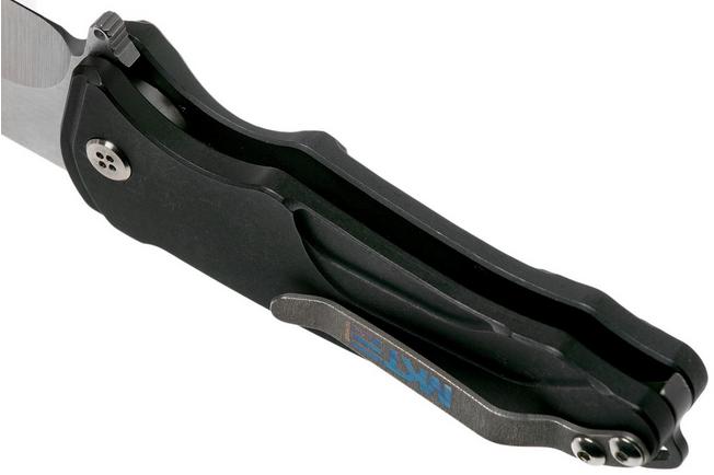 Image for Medford Smooth Criminal S35VN Tumbled, Black Aluminium pocket knife