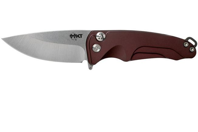 Image for Medford Smooth Criminal S35VN Tumbled, Red Aluminium pocket knife