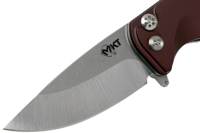 Image for Medford Smooth Criminal S35VN Tumbled, Red Aluminium pocket knife