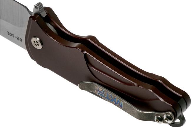 Image for Medford Smooth Criminal S35VN Tumbled, Red Aluminium pocket knife