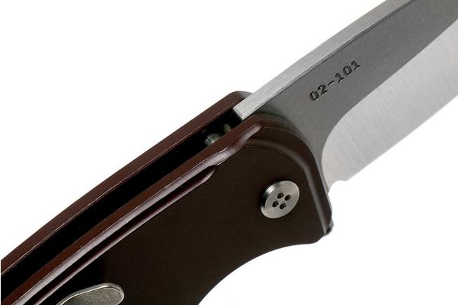 Image for Medford Smooth Criminal S35VN Tumbled, Red Aluminium pocket knife
