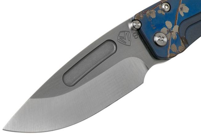 Image for Medford Slim Midi Marauder S35VN Blue Cherry Blossom Handle pocket knife