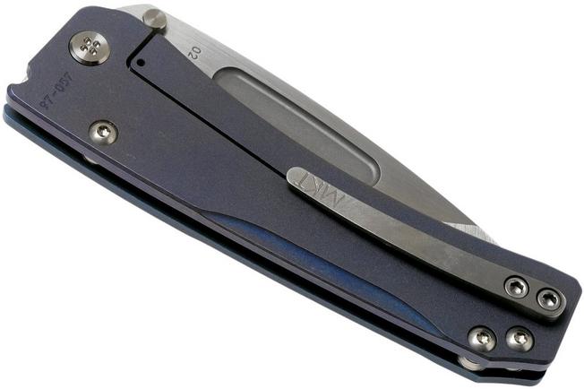Image for Medford Slim Midi Marauder S35VN Blue Cherry Blossom Handle pocket knife