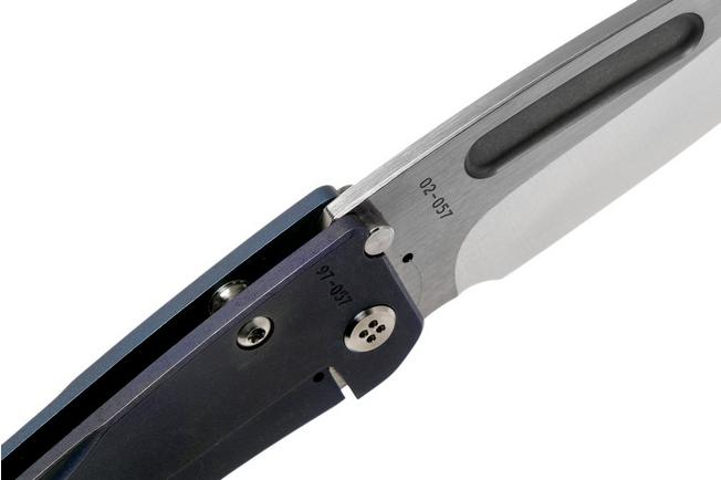 Image for Medford Slim Midi Marauder S35VN Blue Cherry Blossom Handle pocket knife