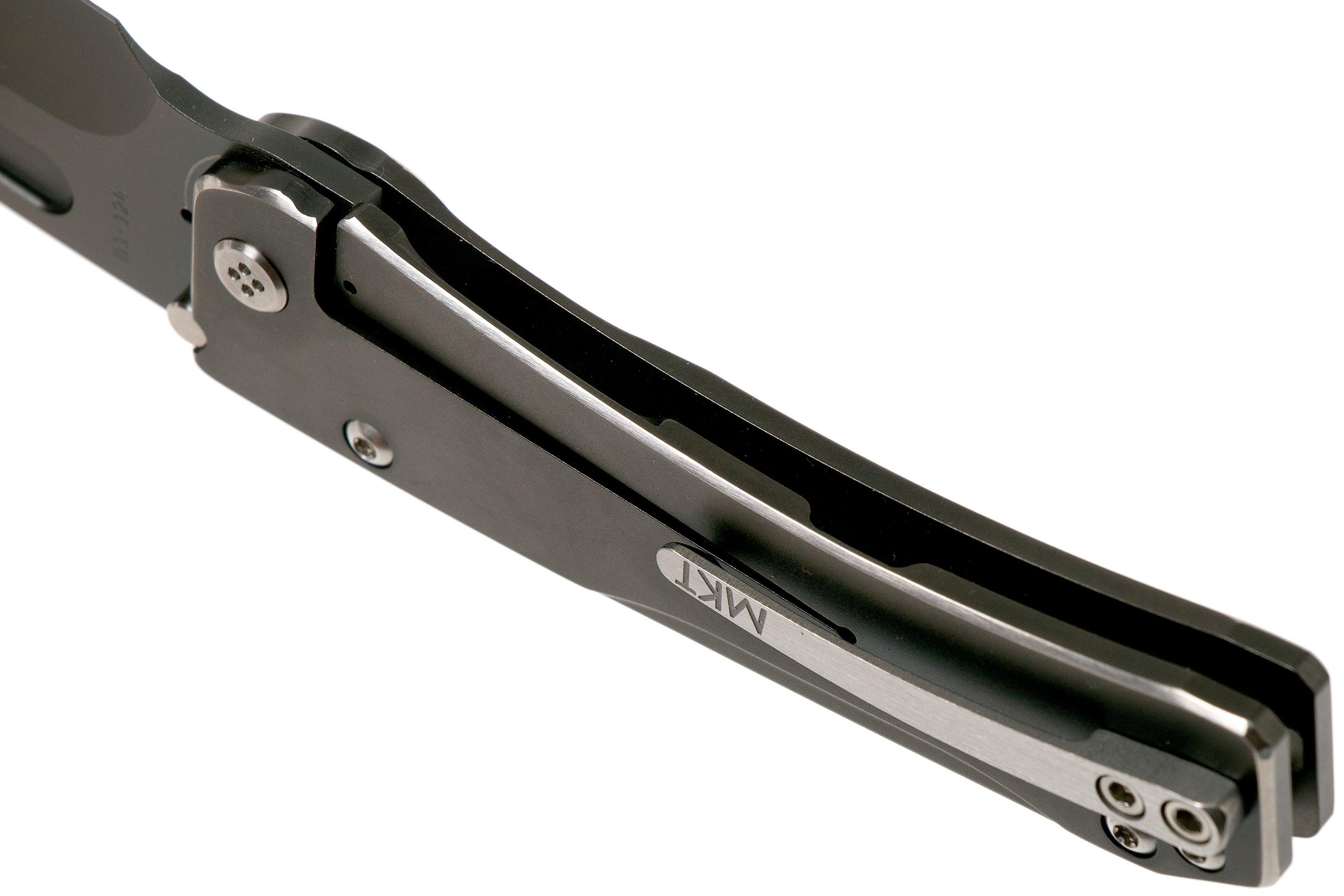 Medford Slim Midi Marauder S35VN Tanto Black PVD Pinstriped Handle