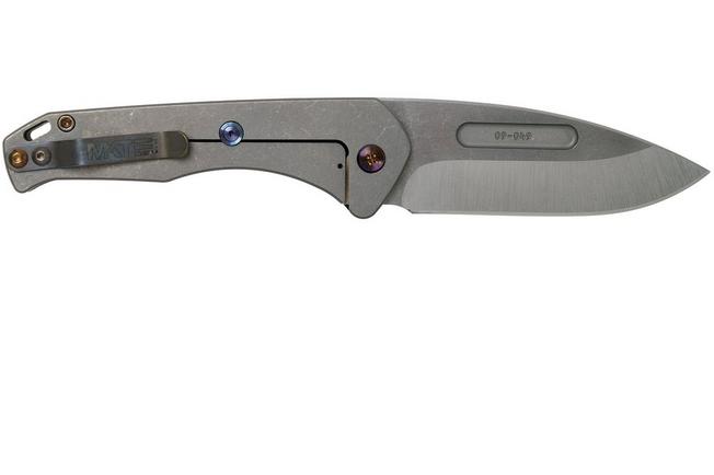 Imagen para  Medford Swift Framelock, S35VN Tumbled Drop Point, Alu Blue Handles, Flamed HW navaja