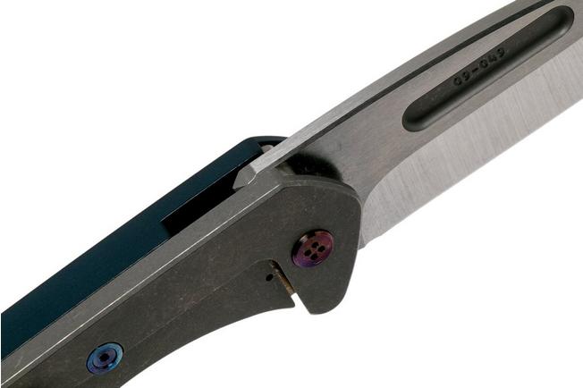 Imagen para  Medford Swift Framelock, S35VN Tumbled Drop Point, Alu Blue Handles, Flamed HW navaja