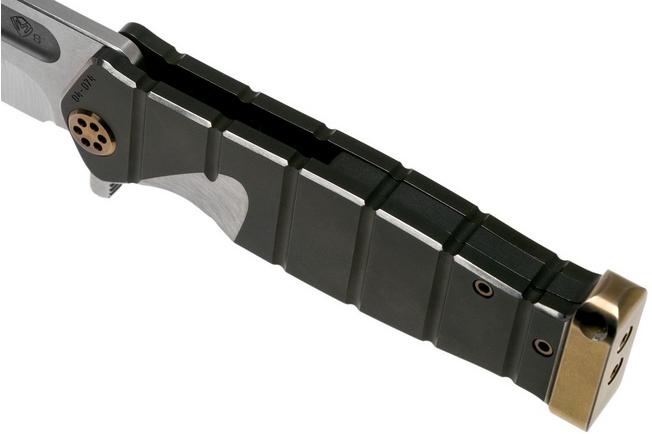 Image for Medford USMC Fighter Flipper S35VN, Tumbled Blade, PVD Handle/Spring, Pinstripe Bronze