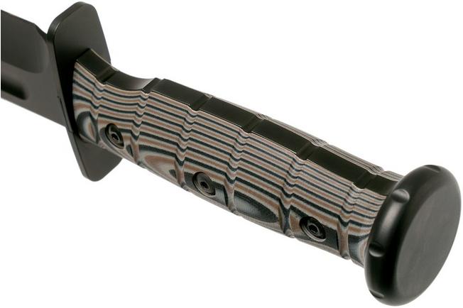 Image for Medford USMC Fighter S35VN Fixed Blade, Black PVD, Multi-colour G10, survival knife