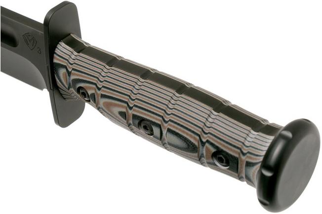 Image for Medford USMC Fighter S35VN Fixed Blade, Black PVD, Multi-colour G10, survival knife