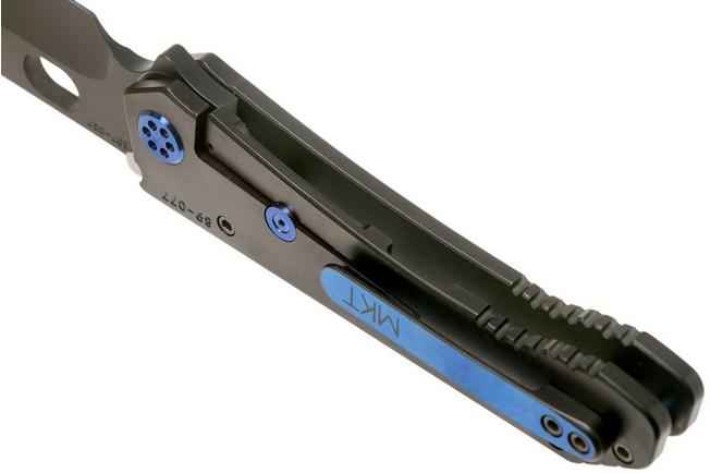 Imagen para Medford 187DP D2, PVD Blade, PVD Handle, Blue Hardware navaja