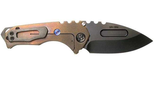 Imagen para Medford Praetorian Genesis G S35VN, PVD Droppoint Blade, Black G10 Handle, PVD Hardware navaja