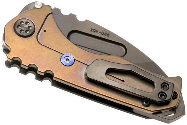 Imagen para Medford Praetorian Genesis G S35VN, PVD Droppoint Blade, Black G10 Handle, PVD Hardware navaja